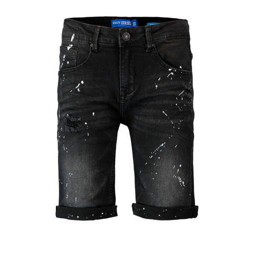Coolcat Jeans Short Met Slijtage Details En Verfspatten Zwart coolcat kopen in de aanbieding Coolcat Jeans Short Met Slijtage Details En Verfspatten Zwart coolcat kopen in de aanbieding