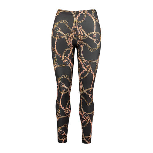 Ms Mode Legging Met Kettingprint Zwart ms mode kopen in de aanbieding