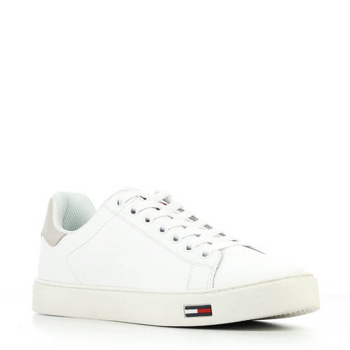 Tommy Jeans Essential Suede Sneakers Wit tommy jeans kopen in de aanbieding