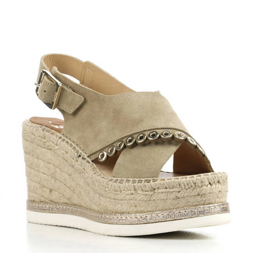 Kanna Suede Espadrilles Taupe kanna kopen in de aanbieding Kanna Suede Espadrilles Taupe kanna kopen in de aanbieding