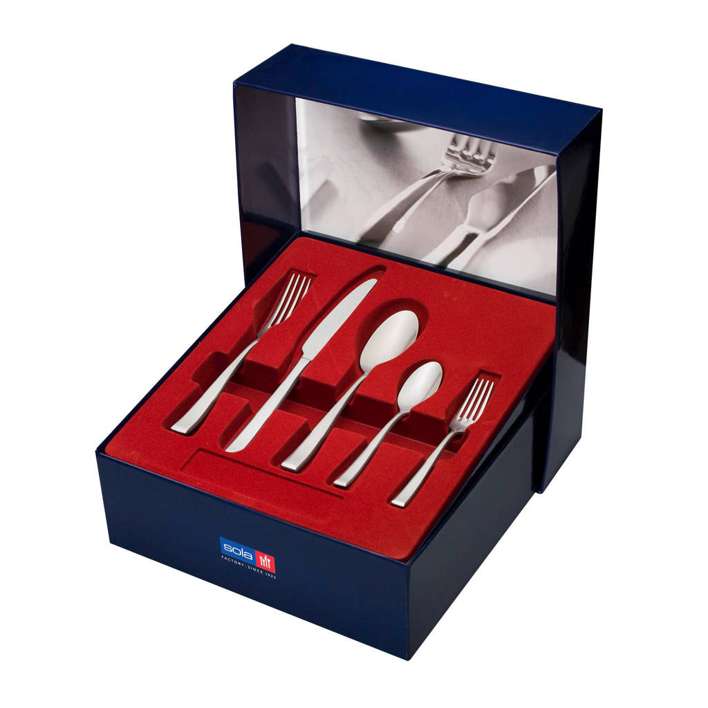 Sola Durban vintage bestekset (32-delig), Zilverkleurig