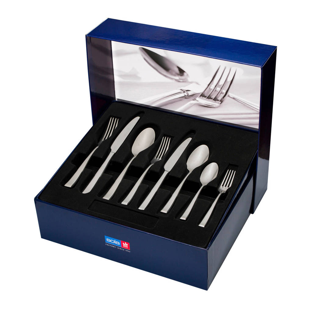 Sola Durban vintage bestekset (50-delig), Zilverkleurig