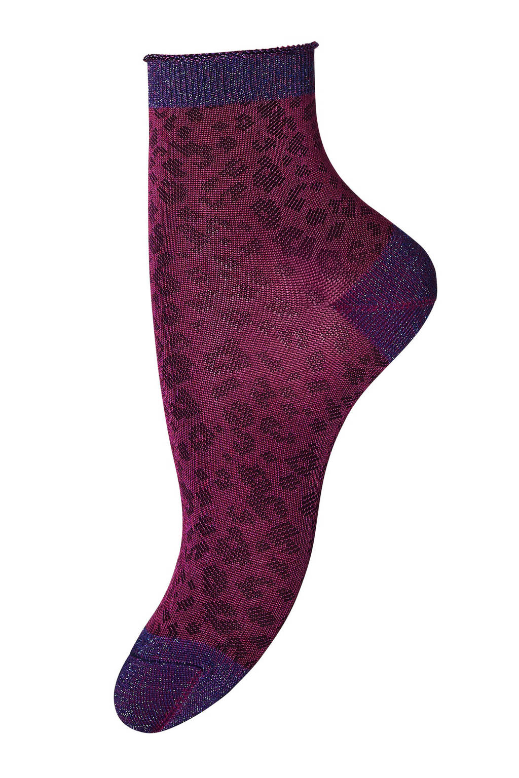 mp Denmark sokken met all over print bordeaux, bordeaux/paars