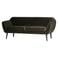 WOOOD Rocco 2-Zitsbank - Velvet - Roest - 75x187x82