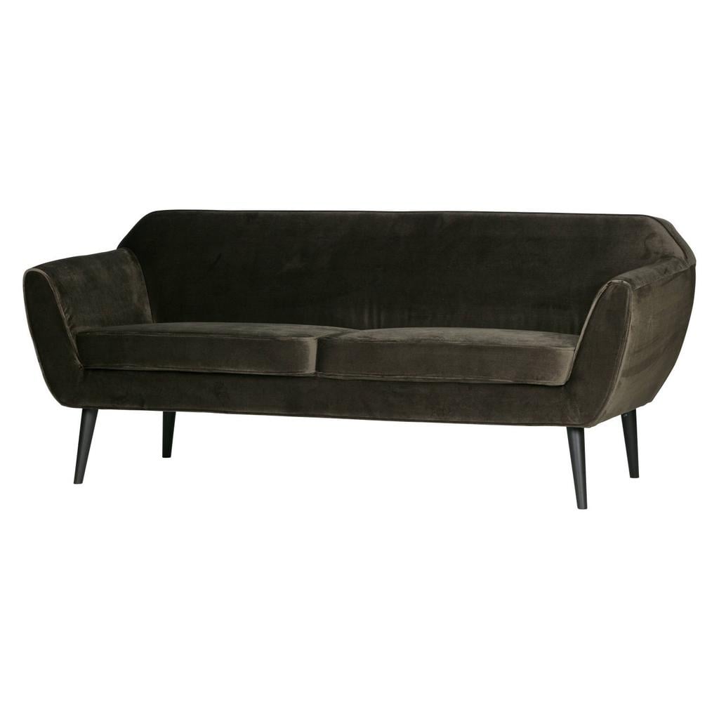 WOOOD Rocco 2-Zitsbank - Velvet - Roest - 75x187x82