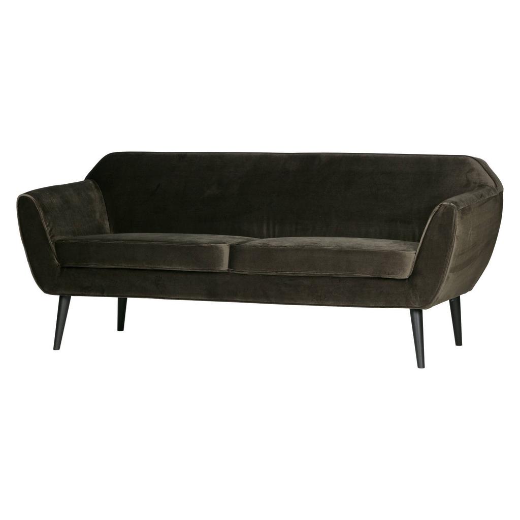 WOOOD WOOOD Rocco 2-Zits Bank - Velvet - Oker - 75x187x82