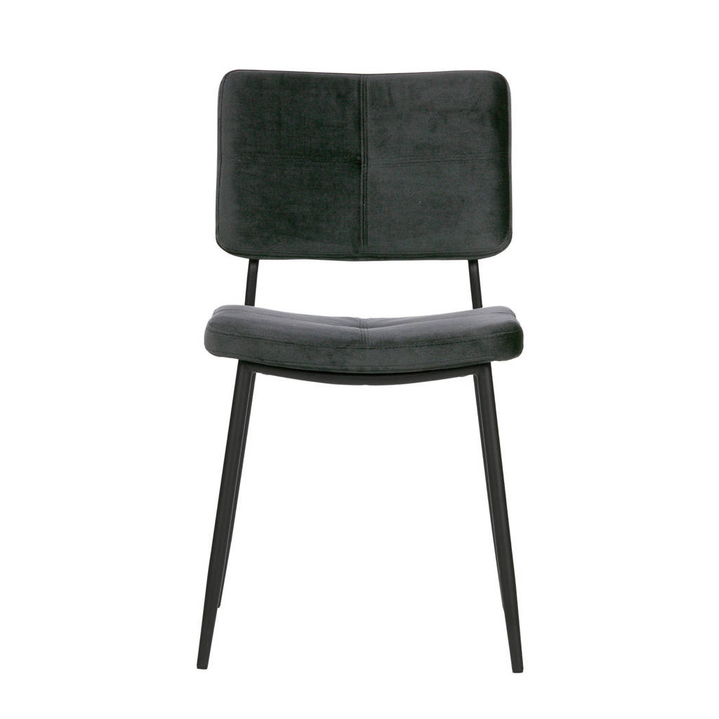 WOOOD Exclusive eetkamerstoel (set van 2) Kaat, Grijs