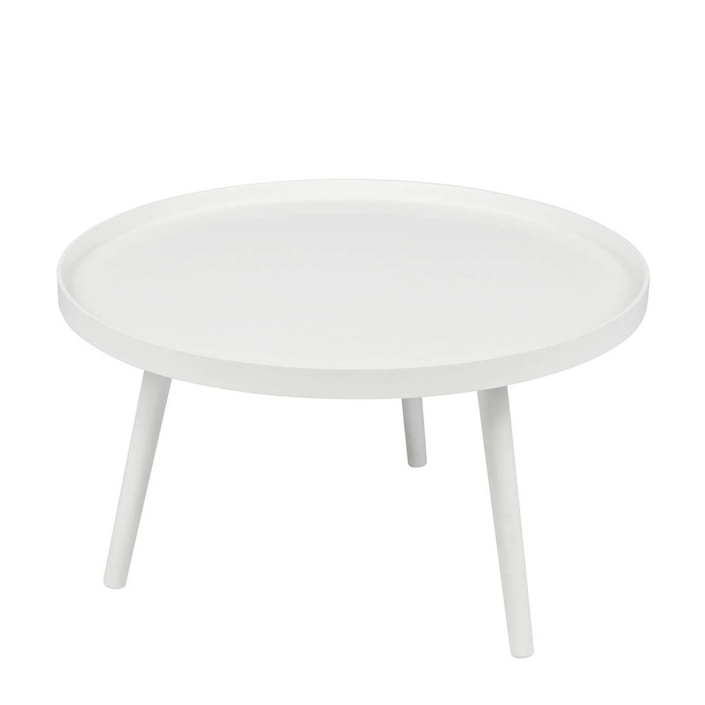 Woood bijzettafel Mesa, Wit