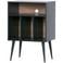 WOOOD James Kastje - Grenen - Zwart/Noten - 83x60x44