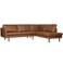 WOOOD WOOOD Rodeo Hoekbank Rechts - Recycle Leer - Cognac - 85x266x86
