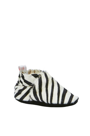 Zebra leren babyslofjes