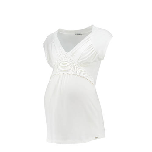 Love2Wait Zwangerschap Voeding T Shirt Wit love2wait kopen in de aanbieding