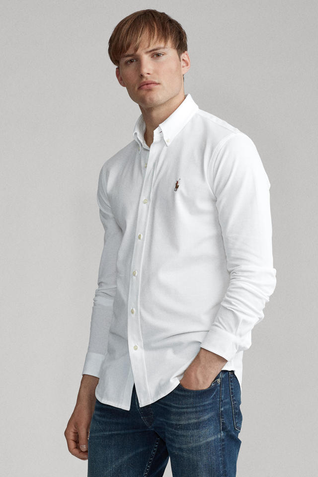 Narabar verkoper vertel het me POLO Ralph Lauren overhemd wit | wehkamp