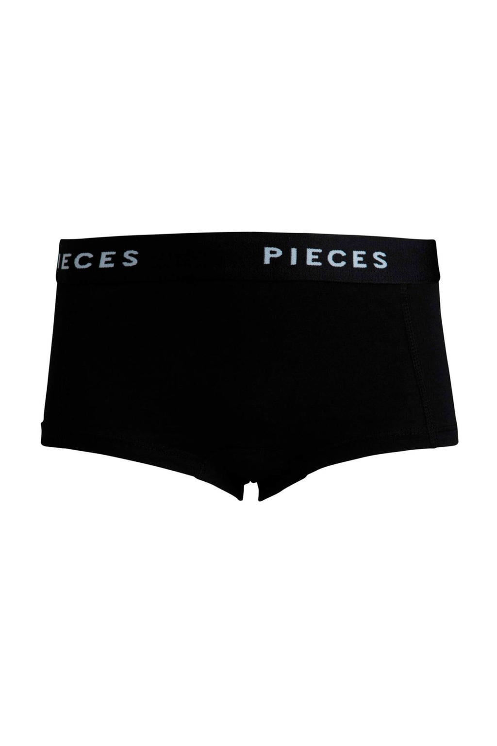 PIECES boxershort PCLOGO zwart