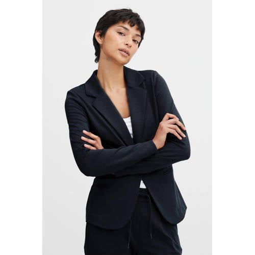 ICHI getailleerde blazer IHKATE donkerblauw afbeelding