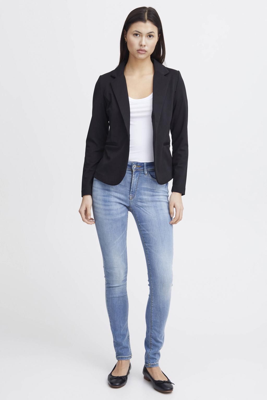 ICHI getailleerde blazer IHKATE zwart