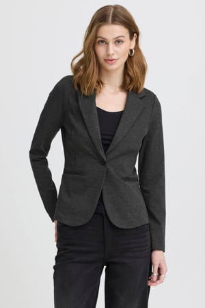 getailleerde blazer IHKATE grijs