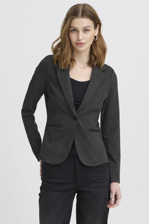 getailleerde blazer IHKATE grijs