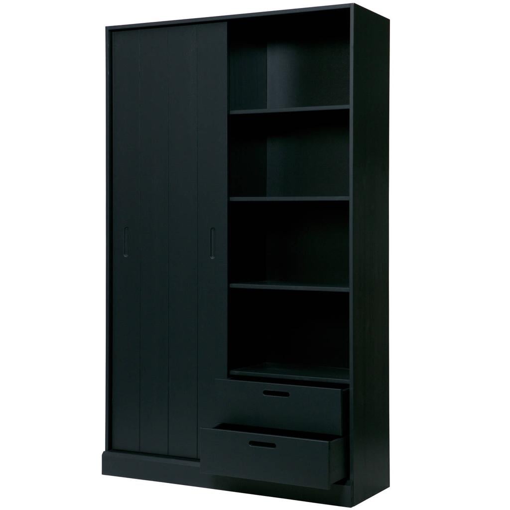 WOOOD WOOOD Mila Schuifdeurkast - Grenen - Dust - 200x120x42