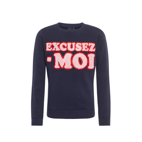 Lmtd Sweater Beth Met Tekst Blauw lmtd kopen in de aanbieding