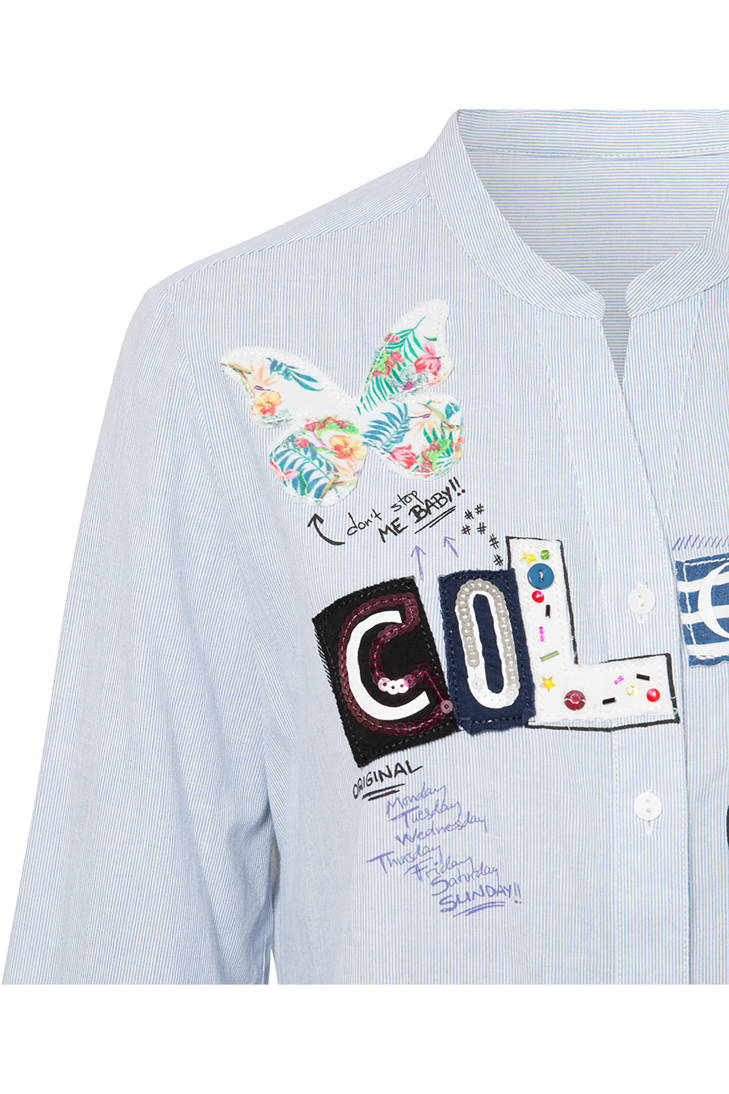 Desigual patches met Desigual met met Desigual blouse blouse patches met patches Desigual blouse blouse wrnr4qvSx