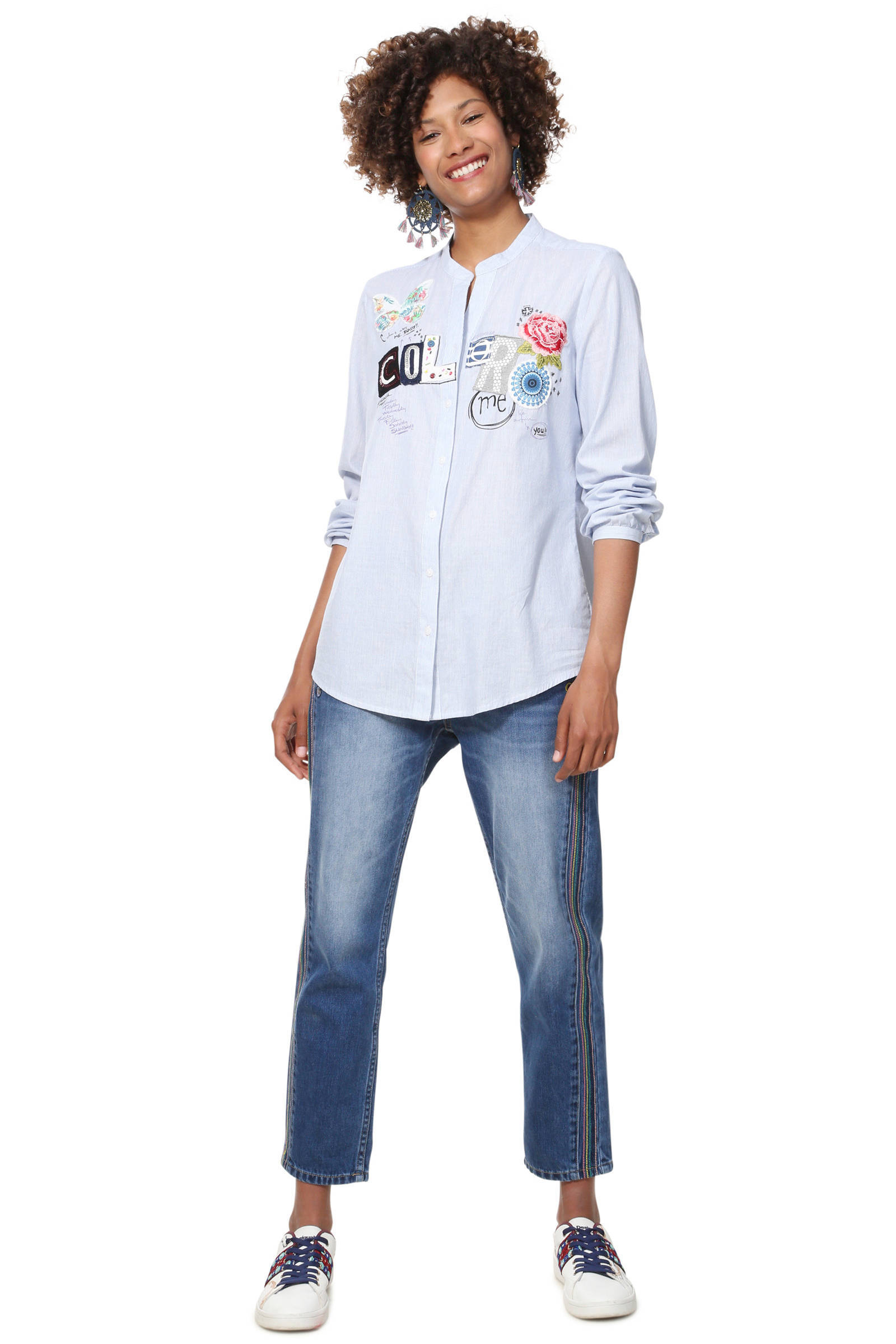Desigual patches met Desigual met met Desigual blouse blouse patches met patches Desigual blouse blouse wrnr4qvSx