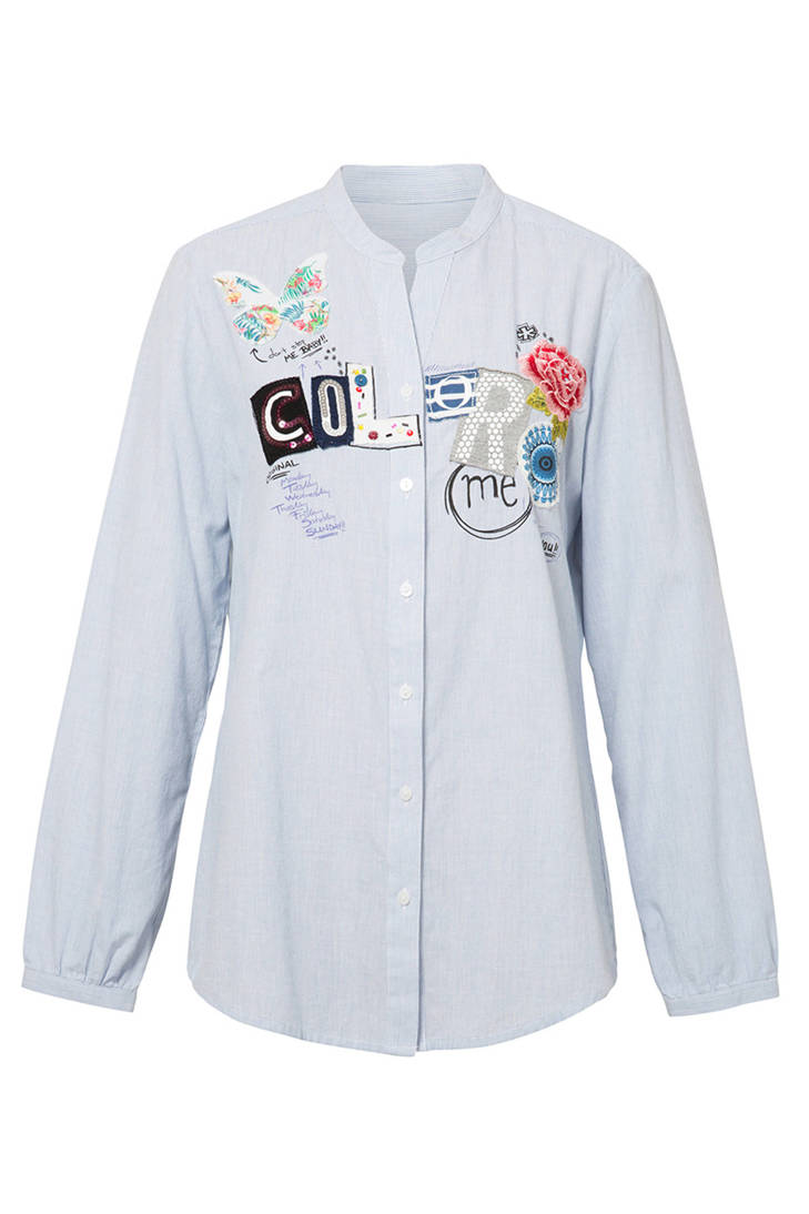 Desigual patches met Desigual met met Desigual blouse blouse patches met patches Desigual blouse blouse wrnr4qvSx