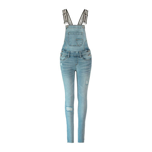 Coolcat Skinny Fit Denim Tuinbroek Lichtblauw coolcat kopen in de aanbieding Coolcat Skinny Fit Denim Tuinbroek Lichtblauw coolcat kopen in de aanbieding
