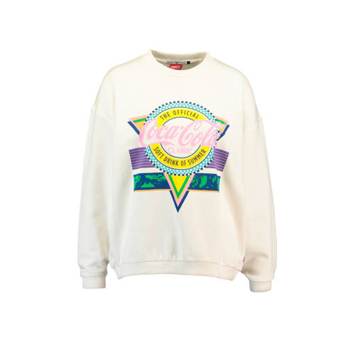 America Today Coca Cola Sweater Gebroken Wit america today kopen in de aanbieding