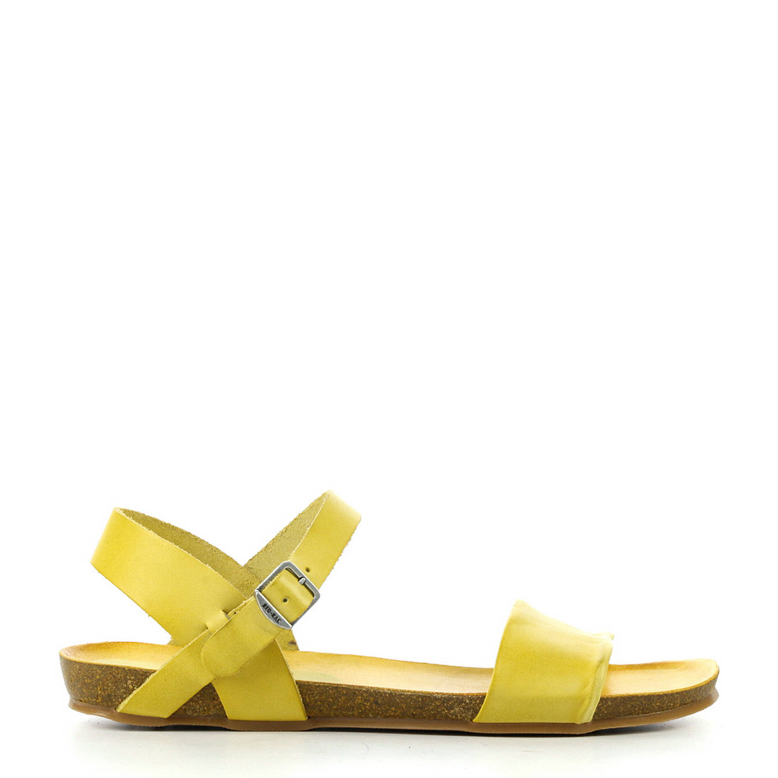 Red Rag leren sandalen geel | wehkamp