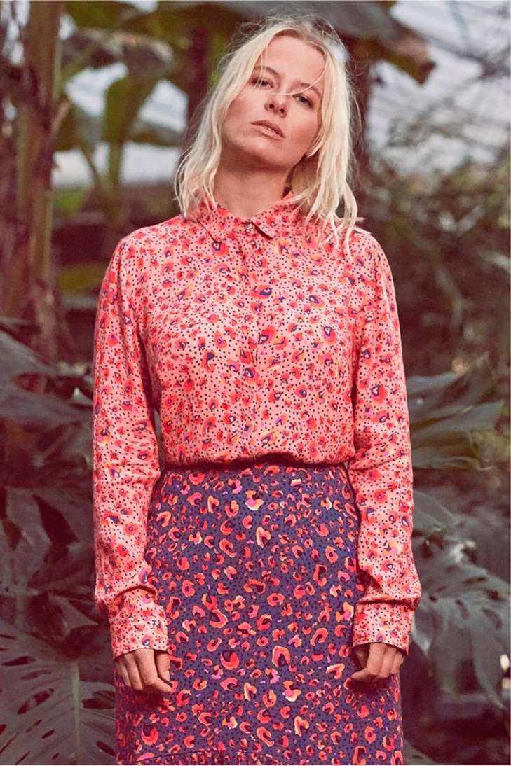 panterprint roze blouse blouse roze blouse panterprint met CKS CKS met CKS met panterprint 7IZHzxZ