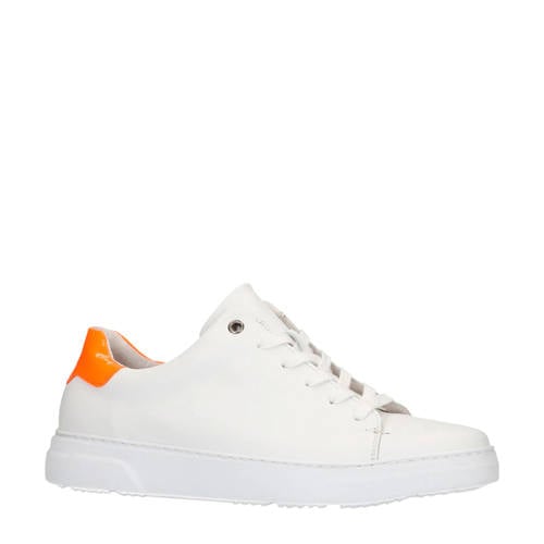 Sacha Leren Sneakers Witoranje sacha kopen in de aanbieding Sacha Leren Sneakers Witoranje sacha kopen in de aanbieding