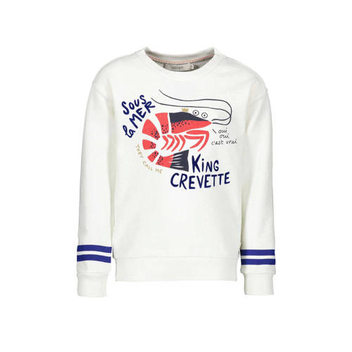 Sissyboy Sissy Boy Sweater Met Garnaal Wit sissyboy kopen in de aanbieding