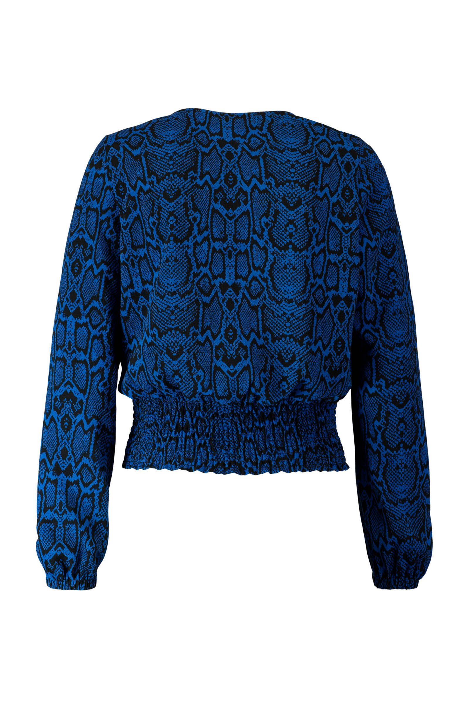 CoolCat met CoolCat blouse slangenprint blouse met blauw slangenprint blauw AgTvWpzqA