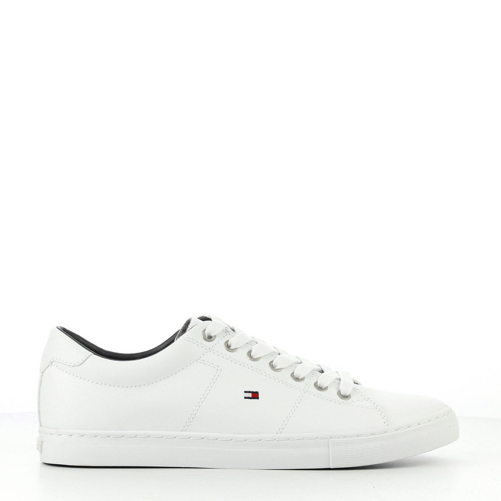 Tommy Hilfiger Essential leren sneakers wit | wehkamp