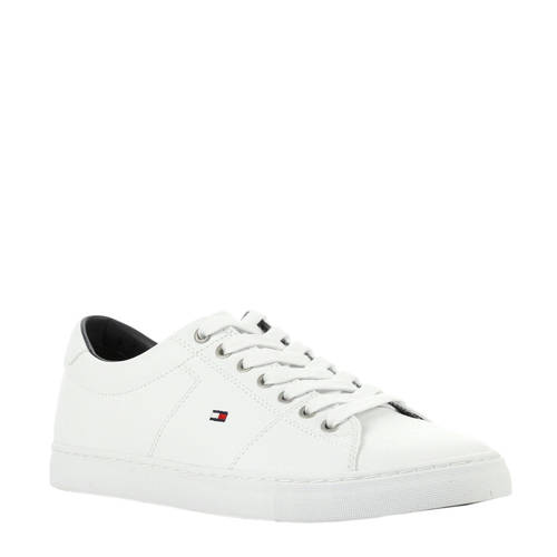 Tommy Hilfiger Essential Leren Sneakers Wit tommy hilfiger kopen in de aanbieding