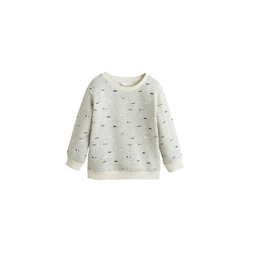 Mango Kids Sweater Met All Over Print Grijs mango kids kopen in de aanbieding