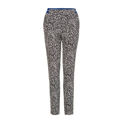Miss Etam Regulier Broek Met Panterprint Zwart miss etam kopen in de aanbieding