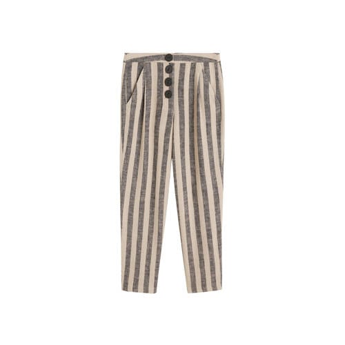 Mango Gestreepte Straight Fit Pantalon Grijs mango kopen in de aanbieding Mango Gestreepte Straight Fit Pantalon Grijs mango kopen in de aanbieding