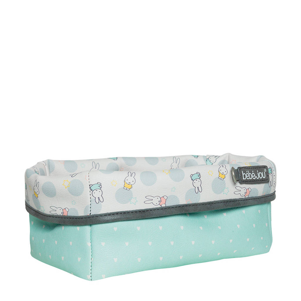 bébé-jou commodemandje Miffy, Mintgroen/wit