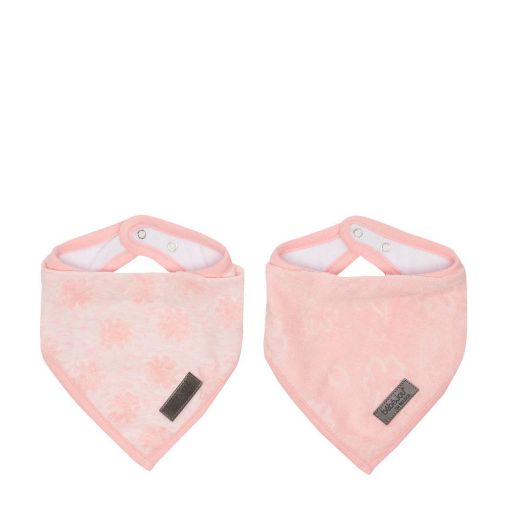 bébé-jou bandana slab Fabulous Blush Pink - set van 2, Roze