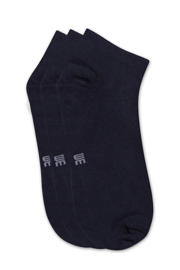 thumbnail: WE Fashion sneakersokken - set van 3 donkerblauw
