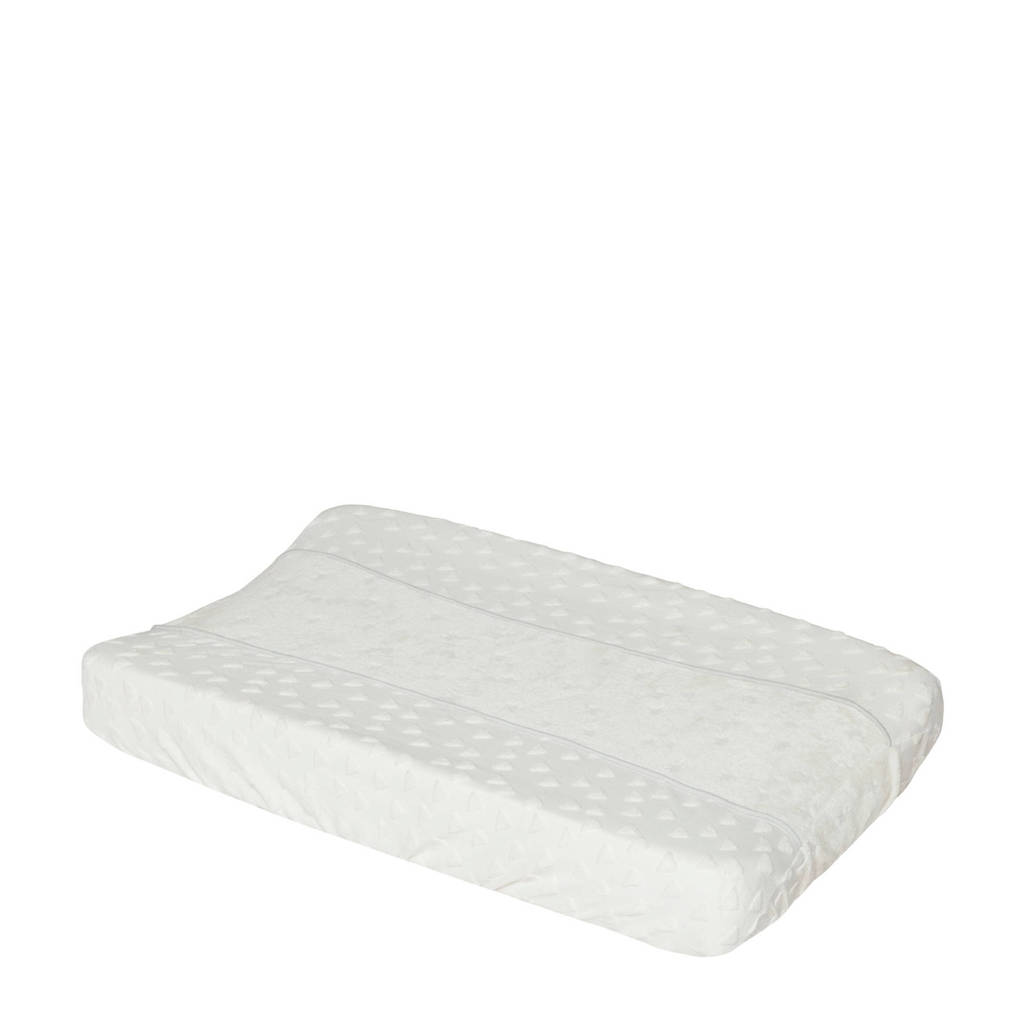 bébé-jou aankleedkussenhoes Fabulous Shadow White, Wit