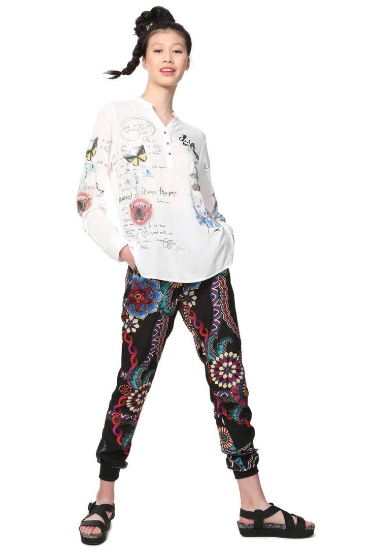 Desigual met blouse printopdruk Desigual blouse 6xRqvw86r