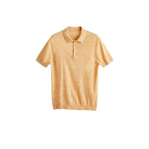 Mango Man Fijn Gebreide Polo mango man kopen in de aanbieding
