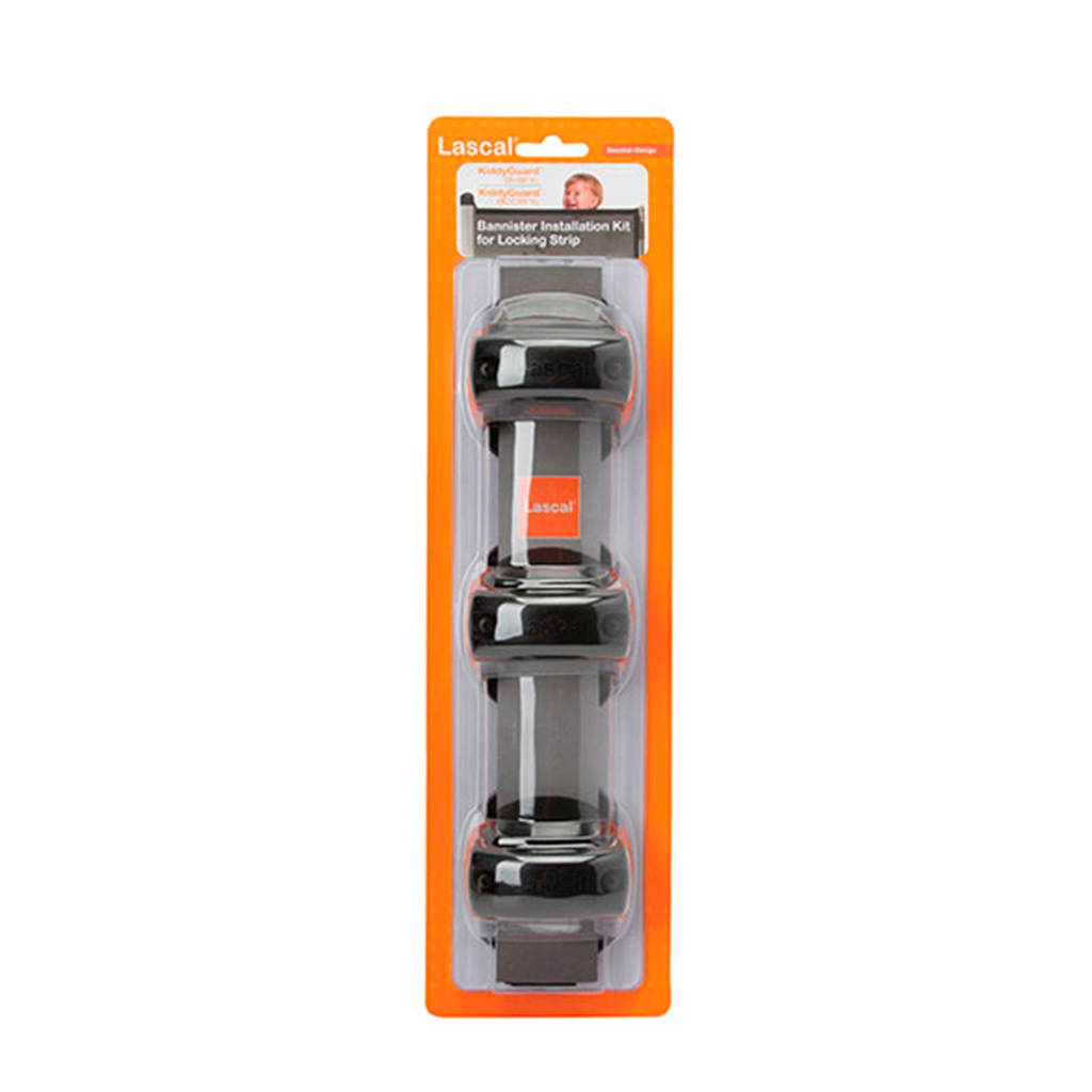 Lascal Bannister installatie kit voor afsluiting zwart, Zwart