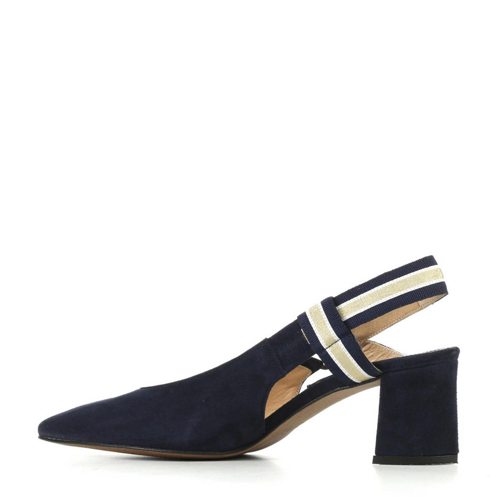 stewardess pumps donkerblauw