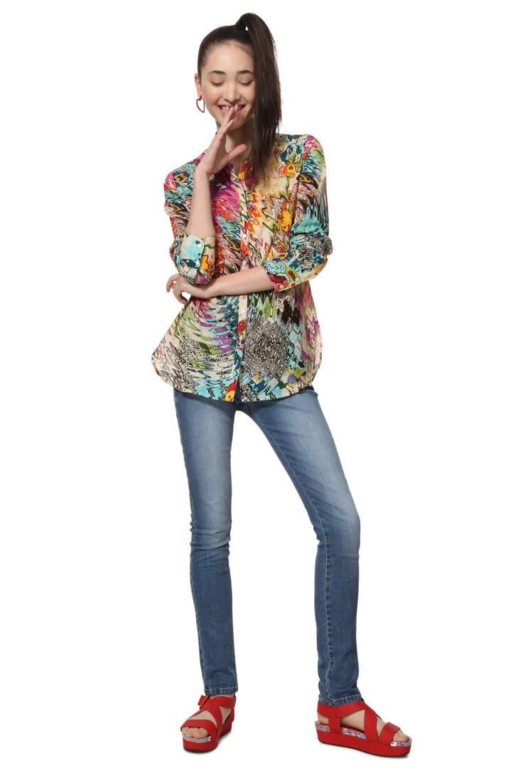 Desigual Desigual Desigual blouse met met print print blouse blouse OnSqwAFZn