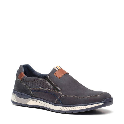 Scapino Hush Puppies Leren Instappers Blauw scapino kopen in de aanbieding