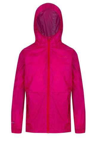 meisjes regenjas fuchsia